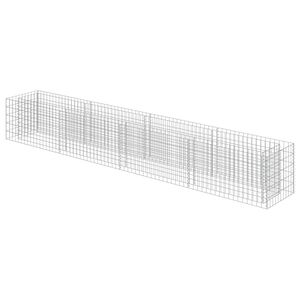 vidaXL horganyzott ac&eacute;l gabion magas&aacute;gy&aacute;s 360 x 50 x 50 cm
