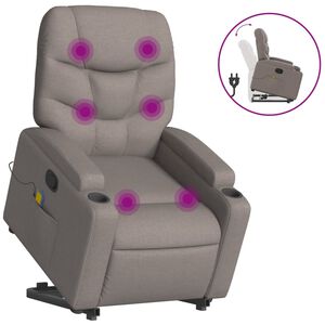 vidaXL t&oacute;psz&iacute;nű sz&ouml;vet d&ouml;nthető massz&aacute;zs- &eacute;s &aacute;ll&oacute;fotel