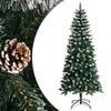 vidaXL z&ouml;ld PVC műkar&aacute;csonyfa &aacute;llv&aacute;nnyal 150 cm
