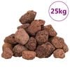 vidaXL piros vulkanikus kőzetek 3-5 cm 25 kg