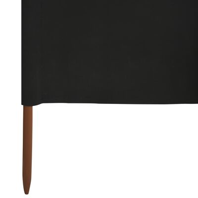 vidaXL fekete 9 paneles szövet szélfogó 1200 x 160 cm