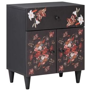 vidaXL &Eacute;jjeli asztal Soksz&iacute;nű 50 x 33 x 60 cm T&ouml;m&ouml;r Mang&oacute;f&aacute;t