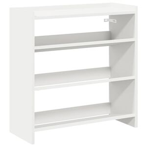 vidaXL feh&eacute;r szerelt fa cipőt&aacute;rol&oacute; szekr&eacute;ny 60x25x62 cm