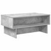 vidaXL Doh&aacute;nyz&oacute;asztal Beton Sz&uuml;rke 80 x 46 x 35 cm Szerelt Fa