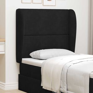 vidaXL Fejt&aacute;mla F&uuml;l Fekete 80 x 23 x 6 cm B&aacute;rsony
