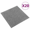 vidaXL Szőnyeg 20 pcs Sz&uuml;rke 50 x 50 cm 100% Polipropil&eacute;n