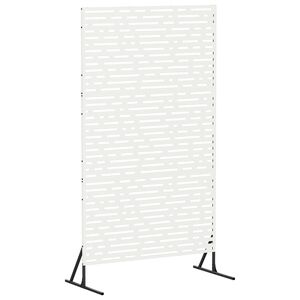 vidaXL Mag&aacute;nszf&eacute;ra K&eacute;pernyő 100 x 50 x 180 cm Ac&eacute;l Feh&eacute;r