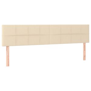 vidaXL kr&eacute;msz&iacute;nű sz&ouml;vet fejt&aacute;mla 180 x 5 x 78/88 cm