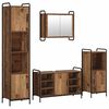 vidaXL F&uuml;rdőszobai Szekr&eacute;ny Szett 4 db Antik Fa 40 x 36 x 181 cm
