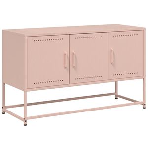 vidaXL r&oacute;zsasz&iacute;n ac&eacute;l TV-szekr&eacute;ny 100,5x39x60,5 cm