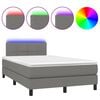 vidaXL s&ouml;t&eacute;tsz&uuml;rke sz&ouml;vet rug&oacute;s &eacute;s LED-es &aacute;gy matraccal 120x190 cm