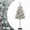 vidaXL Műfenyő g&ouml;mb&ouml;kkel 120 cm 150 LED Meleg feh&eacute;r PVC &eacute;s f&eacute;m