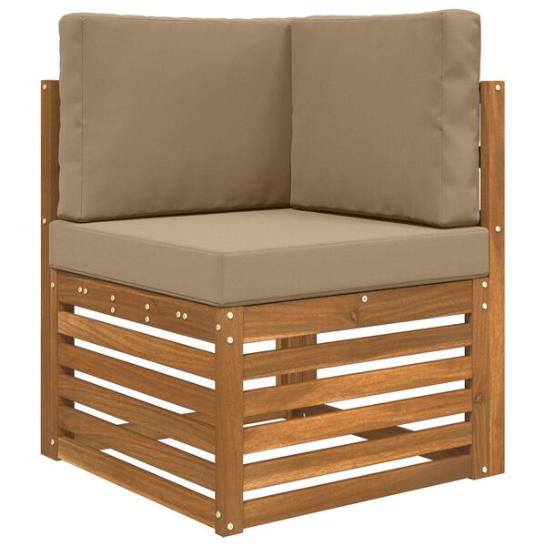 vidaXL K&uuml;lt&eacute;ri kanap&eacute; p&aacute;rna 3 pcs T&oacute;psz&iacute;nű Poli&eacute;szter