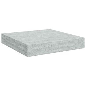 vidaXL betonsz&uuml;rke MDF lebegő fali polc 23 x 23,5 x 3,8 cm