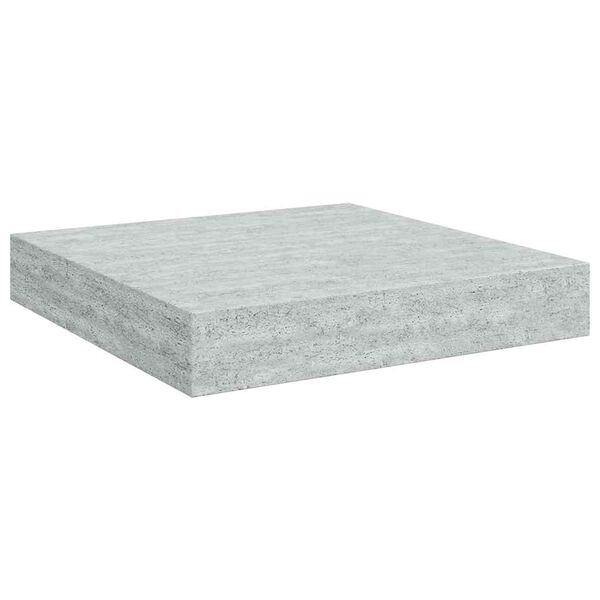 vidaXL betonsz&uuml;rke MDF lebegő fali polc 23 x 23,5 x 3,8 cm