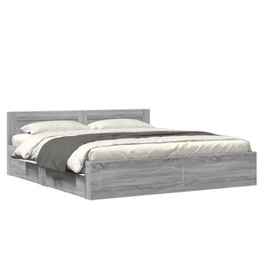 vidaXL sz&uuml;rke sonoma sz&iacute;nű szerelt fa &aacute;gykeret fejt&aacute;ml&aacute;val 200x200 cm
