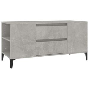 vidaXL betonsz&uuml;rke szerelt fa TV-szekr&eacute;ny 102 x 44,5 x 50 cm