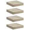 vidaXL 4 db t&ouml;lgysz&iacute;nű MDF lebegő fali polc 23 x 23,5 x 3,8 cm
