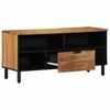 vidaXL TV szekr&eacute;ny fi&oacute;kkal Barna 100 x 33 x 46 cm T&ouml;m&ouml;r Mang&oacute;f&aacute;t