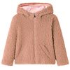 vidaXL Gyerek kapucnis kab&aacute;t Teddy Light Cognac 104