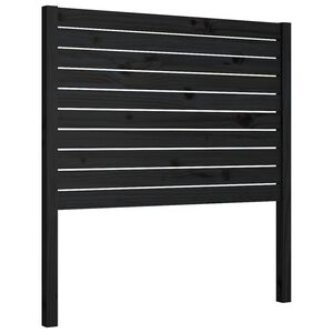 vidaXL fekete t&ouml;m&ouml;r fenyőfa &aacute;gyfejt&aacute;mla 81 x 4 x 100 cm