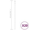 vidaXL 20 db 720 LED-es meleg feh&eacute;r bel-/k&uuml;lt&eacute;ri meteor f&eacute;nyf&uuml;z&eacute;r 50cm