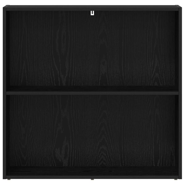 vidaXL K&ouml;nyvespolc Fekete t&ouml;lgy 60 x 30 x 76.5 cm Faanyag