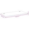 vidaXL bambusz asztallap 80 x 40 x 1,5 cm