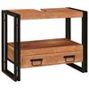 vidaXL Mosd&oacute; szekr&eacute;ny fi&oacute;kkal Barna 71 x 33 x 58 cm T&ouml;m&ouml;r Ak&aacute;cfa