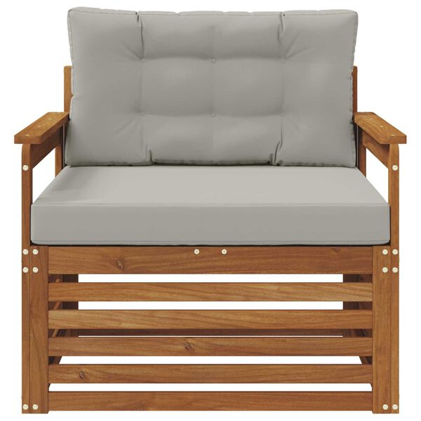 vidaXL K&uuml;lt&eacute;ri kanap&eacute; szett T&ouml;m&ouml;r ak&aacute;cfa &eacute;s poli&eacute;szter Term&eacute;szetes