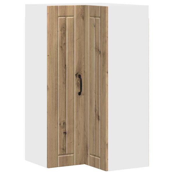 vidaXL Konyhaszekr&eacute;ny Lucca K&eacute;zműves T&ouml;lgy 57 x 57 x 100 cm Szerelt Fa