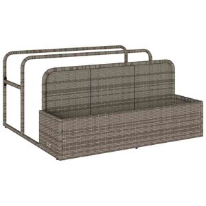 vidaXL sz&uuml;rke polyrattan medence melletti &uacute;sz&oacute;t&aacute;rol&oacute; 110x100x57 cm