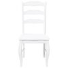 vidaXL 2 db fehér tömörfa gumiból készült étkezőszékek