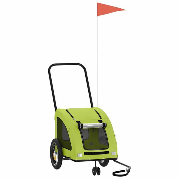 vidaXL z&ouml;ld oxford sz&ouml;vet &eacute;s vas kis&aacute;llatsz&aacute;ll&iacute;t&oacute; ut&aacute;nfut&oacute;