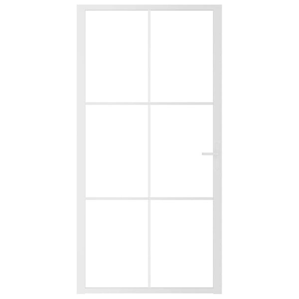 vidaXL feh&eacute;r ESG &uuml;veg &eacute;s alum&iacute;nium belt&eacute;ri ajt&oacute; 102,5 x 201,5 cm