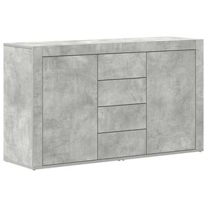 vidaXL Sz&eacute;f Beton Sz&uuml;rke 120 x 36 x 69 cm Szerelt Fa