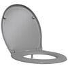 vidaXL WC &uuml;lőke Sz&uuml;rke 47 x 37 x 4 cm Duroplast