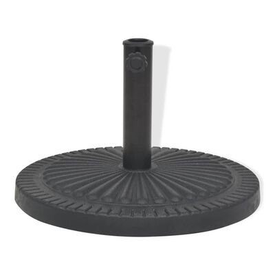 vidaXL kör alakú, fekete gyanta napernyő talp 29 kg