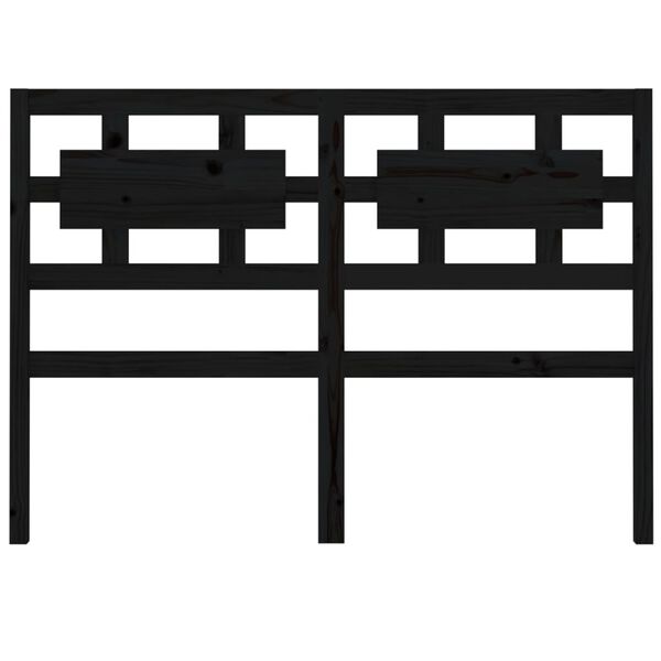 vidaXL fekete t&ouml;m&ouml;r fenyőfa &aacute;gyfejt&aacute;mla 185,5 x4x100 cm