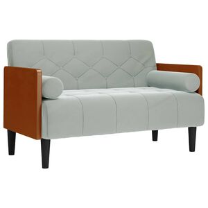 vidaXL vil&aacute;gossz&uuml;rke b&aacute;rsony loveseat kanap&eacute; p&aacute;rn&aacute;kkal 110 cm