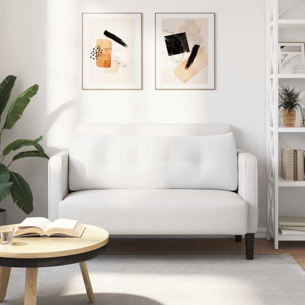 vidaXL H&aacute;tp&aacute;rna Feh&eacute;r 140 x 24 x 50 cm sz&ouml;vet