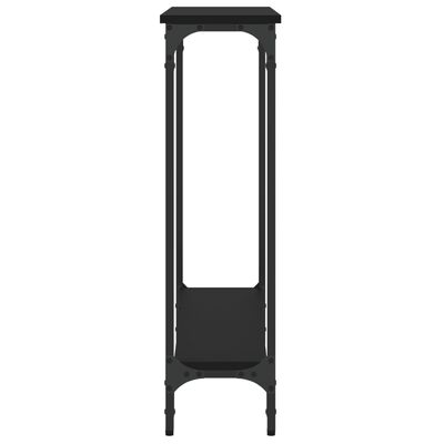 vidaXL fekete szerelt fa tálalóasztal 75x22,5x75 cm