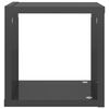 vidaXL 4 db magasf&eacute;nyű sz&uuml;rke fali kockapolc 22 x 15 x 22 cm