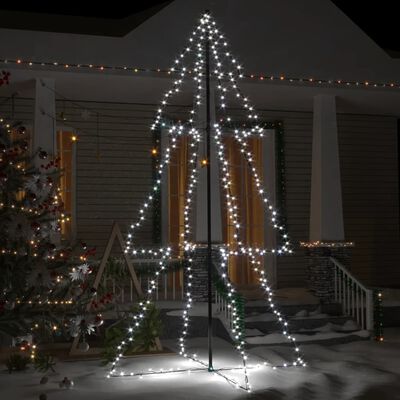 vidaXL 300 LED-es beltéri/kültéri kúp alakú karácsonyfa 120 x 220 cm