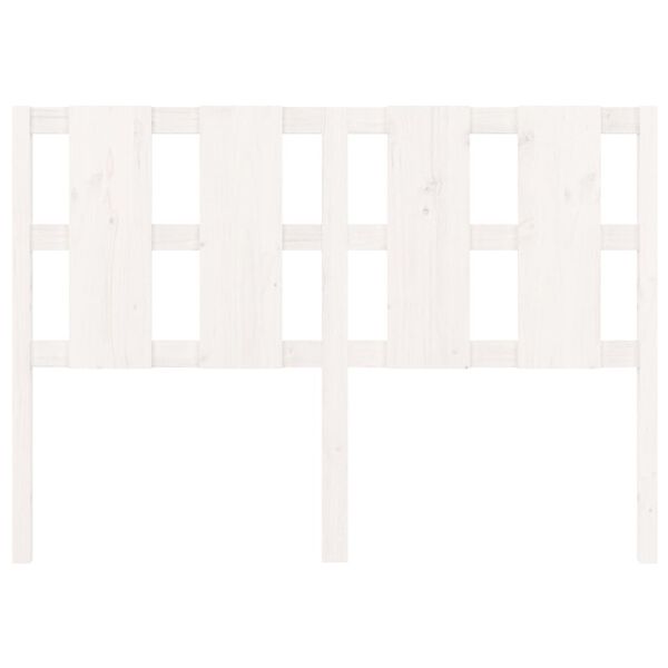 vidaXL feh&eacute;r t&ouml;m&ouml;r fenyőfa &aacute;gyfejt&aacute;mla 140,5x4x100 cm