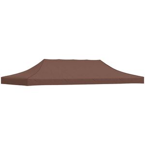 vidaXL barna tető partis&aacute;torhoz 6 x 3 m 270 g/m&sup2;