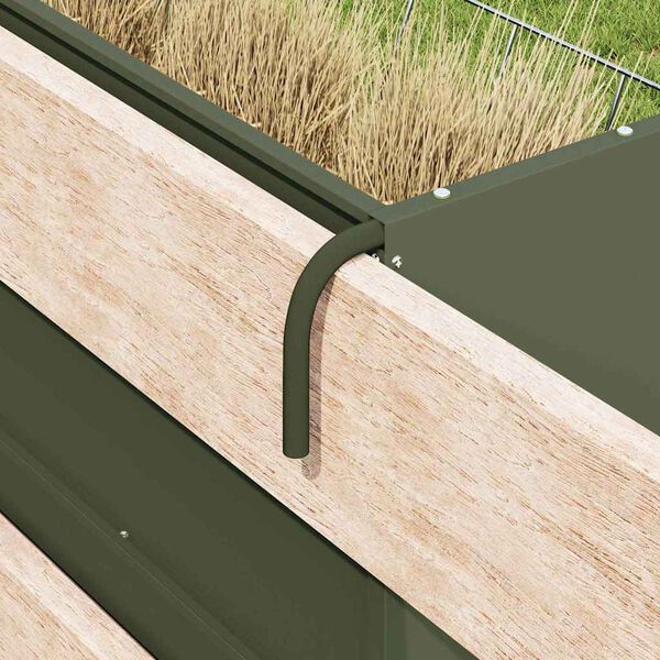 vidaXL F&uuml;ggő Sz&eacute;nat&aacute;rol&oacute; Olajz&ouml;ld 61 x 33 x 66 cm