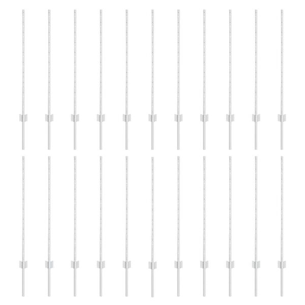 vidaXL Ker&iacute;t&eacute;soszlop 22 pcs Ez&uuml;st 140 cm Ac&eacute;l