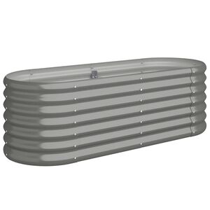 vidaXL sz&uuml;rke horganyzott ac&eacute;l kerti magas&aacute;gy&aacute;s 114x40x36 cm