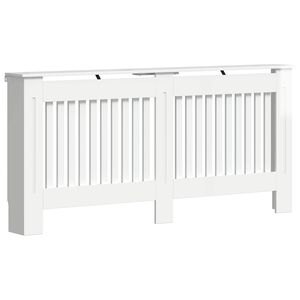 vidaXL Radi&aacute;tor fedez&eacute;k Magasf&eacute;nyű Feh&eacute;r 172 x 19 x 81,5 cm Szerelt Fa